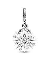 Pandora Sparkling Firework Double Dangle Charm