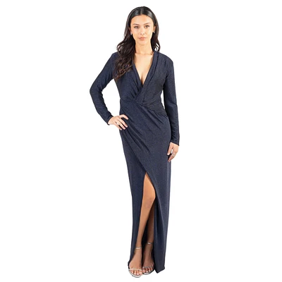 Pia Gladys Perey Women's Sheath V-Neck Evening Dress