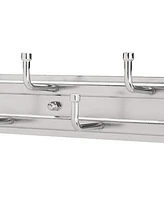 Rev-a-Shelf 12" Pullout Belt Rack Closet Storage Organizer, Chrome, Brc-12CR