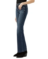 Silver Jeans Co. Women's Suki Mid Rise Curvy Fit Bootcut Jeans