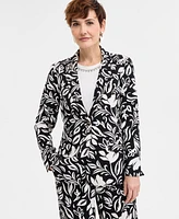 Jm Collection Women's Printed Blazer, Exclusively at Macy's