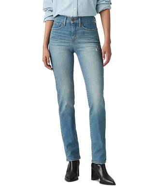 Levi's 314 Shaping Slimming Straight Leg Mid Rise Jeans