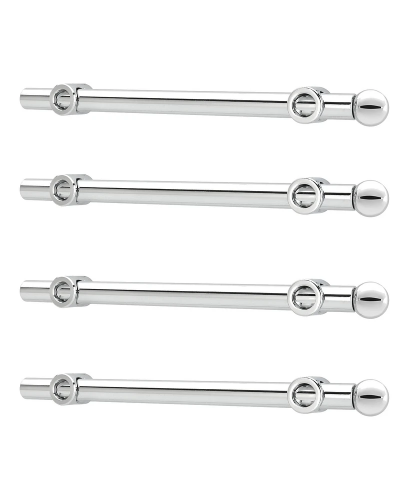 Rev-a-Shelf 12" Extendable Metal Closet Valet Rod, Chrome, Cvr-12-cr (4 Pack)