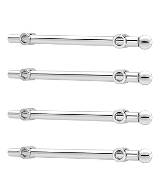 Rev-a-Shelf 12" Extendable Metal Closet Valet Rod, Chrome, Cvr-12-cr (4 Pack)