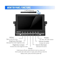 Pyle Backup Camera & Monitor System, 2.4Ghz Wireless, Night Vision, 7'' Display