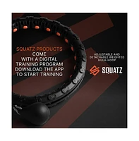 Squatz Detachable Digital Hula-Hoop and Elastic Resistance Ring Set for Home Workouts