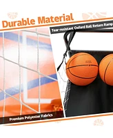 Kuyotq Foldable Single Shot Basketball Arcade Game with Electronic Scorer and Basketballs