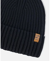Deux par Kids Unisex Cuffed Knit Hat Black - Toddler|Child