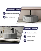 Casainc Circular Vessel Bathroom Sink