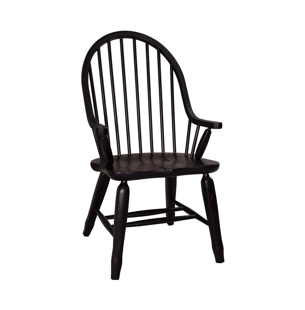 Liberty Furniture Bow Back Arm Chair - Black