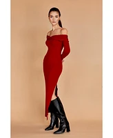 Crescent Women's Ember Off Shoulder Sweater Dress