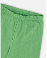 Deux par Toddler Girls Organic Cotton Legging Green - Toddler|Child