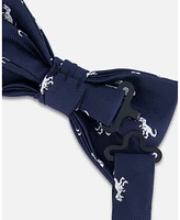 Deux par Boy Bow Tie Navy Blue And Dino - Toddler|Child