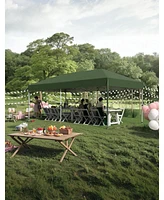 gaomon 10x20 Ft Pop-Up Commercial Canopy Tent - Heavy-Duty Waterproof Shelter for Outdoor Parties, Events, and Vendors, Ideal Gazebo for Patios