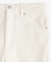 With Jules Big Girls Cotton Wide-Leg Cargo Jeans