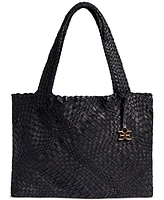 Sam Edelman Priya Large Woven Leather Tote