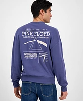 Tai Apparel Men's Pink Floyd Relaxed Fit Long Sleeve Crewneck Graphic Sweatshirt