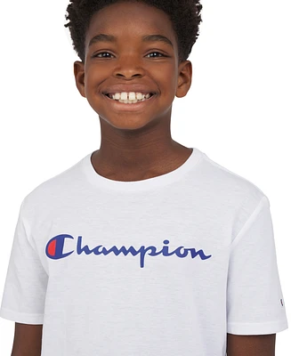 Champion Big Boys Signature Logo T-Shirt
