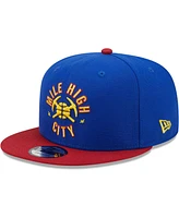 New Era Men's Blue/Red Denver Nuggets Jersey Hook Statement Edition 9FIFTY Snapback Hat