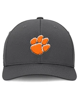 Top of the World Men's Charcoal Clemson Tigers Reflex Logo Flex Hat