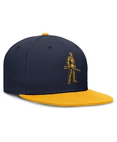 Nike Men's Navy/Gold West Virginia Mountaineers Two-Tone Primetime Performance Fitted Hat