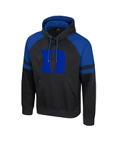 Colosseum Men's Black Duke Blue Devils Todd Raglan Pullover Hoodie