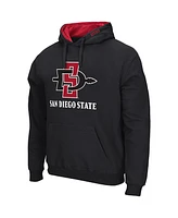 Colosseum Men's Black San Diego State Aztecs Arch Logo 3.0 Pullover Hoodie