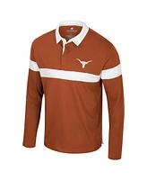 Colosseum Men's Texas Orange Longhorns Too Cool For School Long Sleeve Polo