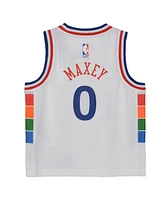 Nike Toddler Tyrese Maxey White Philadelphia 76ers 2024/25 Swingman Player Jersey - City Edition