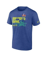 Nike Men's Blue Super Bowl Lix Tri-Blend T-Shirt