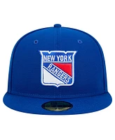 New Era Men's Blue York Rangers Core 59FIFTY Fitted Hat