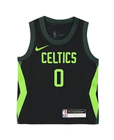 Nike Baby Boys and Girls Jayson Tatum Black Boston Celtics 2024/25 Swingman Player Jersey - City Edition