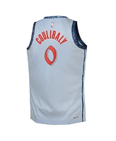 Nike Big Boys and Girls Bilal Coulibaly Light Blue Washington Wizards 2024/25 Swingman Player Jersey - City Edition