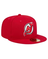 New Era Men's Red Jersey Devils Core 59FIFTY Fitted Hat