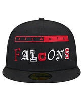 New Era Men's Black Atlanta Falcons Ransom 59FIFTY Fitted Hat