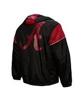 Mitchell & Ness Men's Black Alabama Crimson Tide Team 3.0 Anorak Half-Zip Hoodie