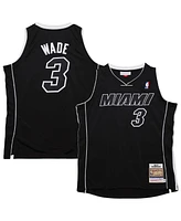 Mitchell & Ness Men's Dwyane Wade Black Miami Heat 2011/12 Hardwood Classics Authentic Jersey