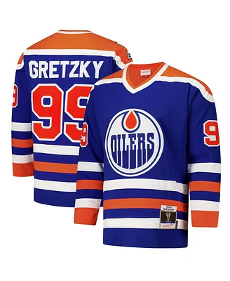 Mitchell & Ness Men's Wayne Gretzky Royal Edmonton Oilers 1979-80 Power Play Jersey