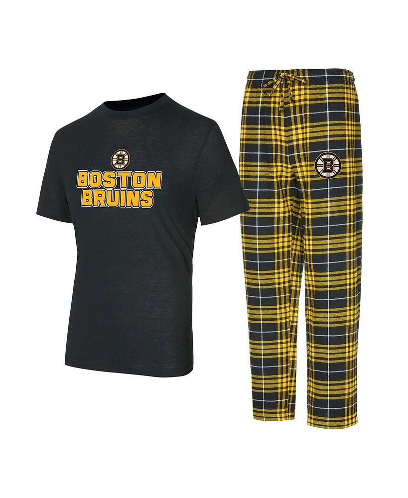 Concepts Sport Men's Boston Bruins Vector T-Shirt Pants Sleep Set