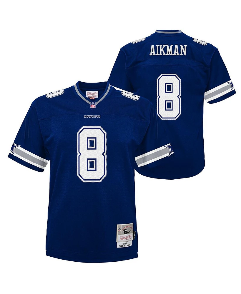 Mitchell & Ness Big Boys and Girls Troy Aikman Navy Dallas Cowboys 1996 Legacy Jersey