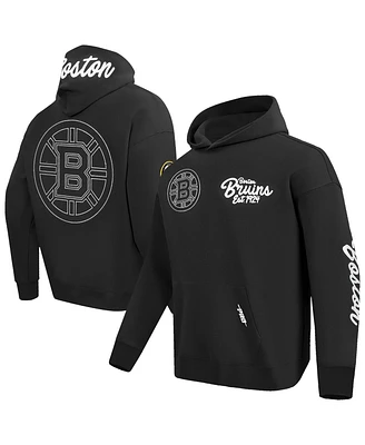 Pro Standard Men's Black Boston Bruins Paint the City Pullover Hoodie