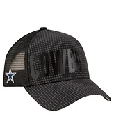 New Era Men's Graphite Dallas Cowboys Midnight Ink Tonal A-Frame 9FORTY Adjustable Hat