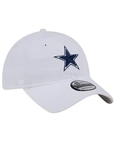 New Era Men's White Dallas Cowboys Main 9TWENTY Adjustable Hat