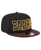 New Era Men's Black San Diego Padres Splatter 9FIFTY Snapback Hat