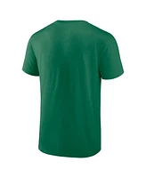 Fanatics Men's Green Notre Dame Fighting Irish Fundamentals Stripe and Block T-Shirt