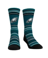 Rock 'Em Men's Philadelphia Eagles Primary Crew Socks Boxer Briefs Combo Pack