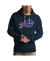 Antigua Men's Navy Buffalo Bills Victory Pullover Hoodie