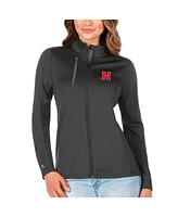 Antigua Women's Graphite/Silver Nebraska Huskers Generation Full-Zip Jacket