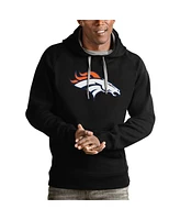 Antigua Men's Black Denver Broncos Victory Pullover Hoodie