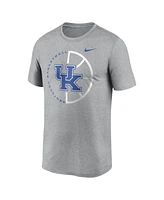 Nike Men's Heather Gray Kentucky Wildcats Legend Basketball Icon Performance T-Shirt